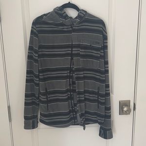 Billabong fleece button up hoodie